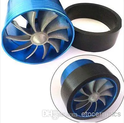wholesale Aluminum 55,000R/Min Car Single TURBO 2.5" 3" Air Intake Fuel Gas Saver Fan bka lots200