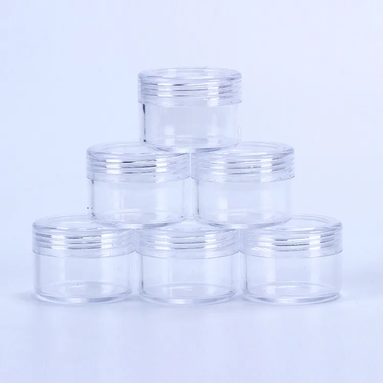 Wholesale 15ML Plastic Cosmetic Container Jar With Screwed Lid 15Gram