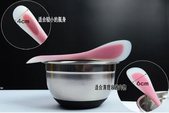 Nowy przyjeżdża narzędzia do pieczenia do ciast podwójna silikonowa łyżka szpatułkowa LFGB ciasteczka szpatułka ciasto melanter mieszacz lody