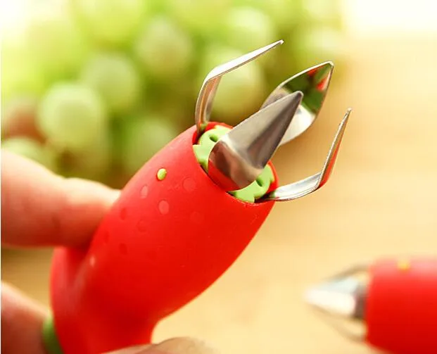 Outils de légumes nouvelle fraise tomate tige feuilles décortiqueur décapant enlèvement fruits Corer cuisine outil