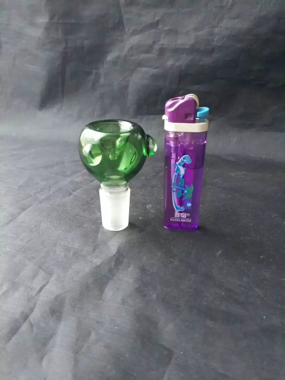 Ücretsiz kargo toptan ---- Renkli cam kase 18mm, nargile / cam bong / boru montaj, kalın cam yanma kanalı
