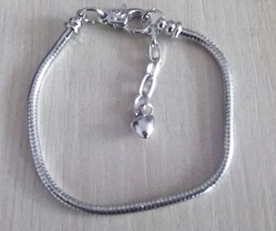 Мода ссылка браслеты Европа стиль белый K змея цепи карабинчиком DIY браслеты браслеты аксессуары ювелирные изделия