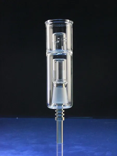 hookahs Mini Glazen Bong met Titanium Tip Titanium Nail Bong Accessoire Kit