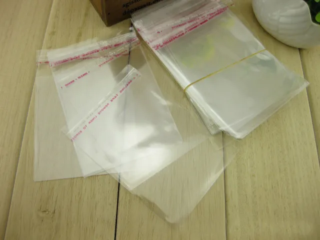 20*30cm Self Adhesive Seal OPP bag - All clear plastic poly bags books/ fabric/ gift packaging pouch self-sealed by glue strip