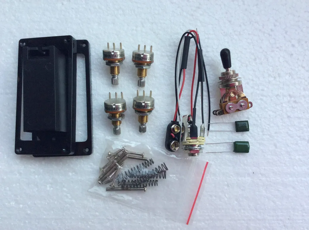 EMG 81/85 التقاطات النشطة مع 2 أجزاء 25 كيلو مجموعة كاملة من أجزاء خط الجيتار في المخزون