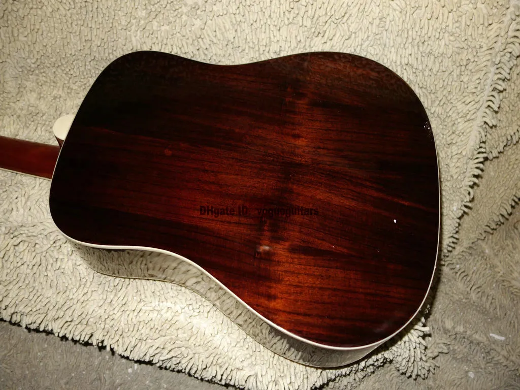 Nowy przylot cytrynowy gitarę elektryczną Acoustic Electric z podfakcją Ebony Tanie 4206220