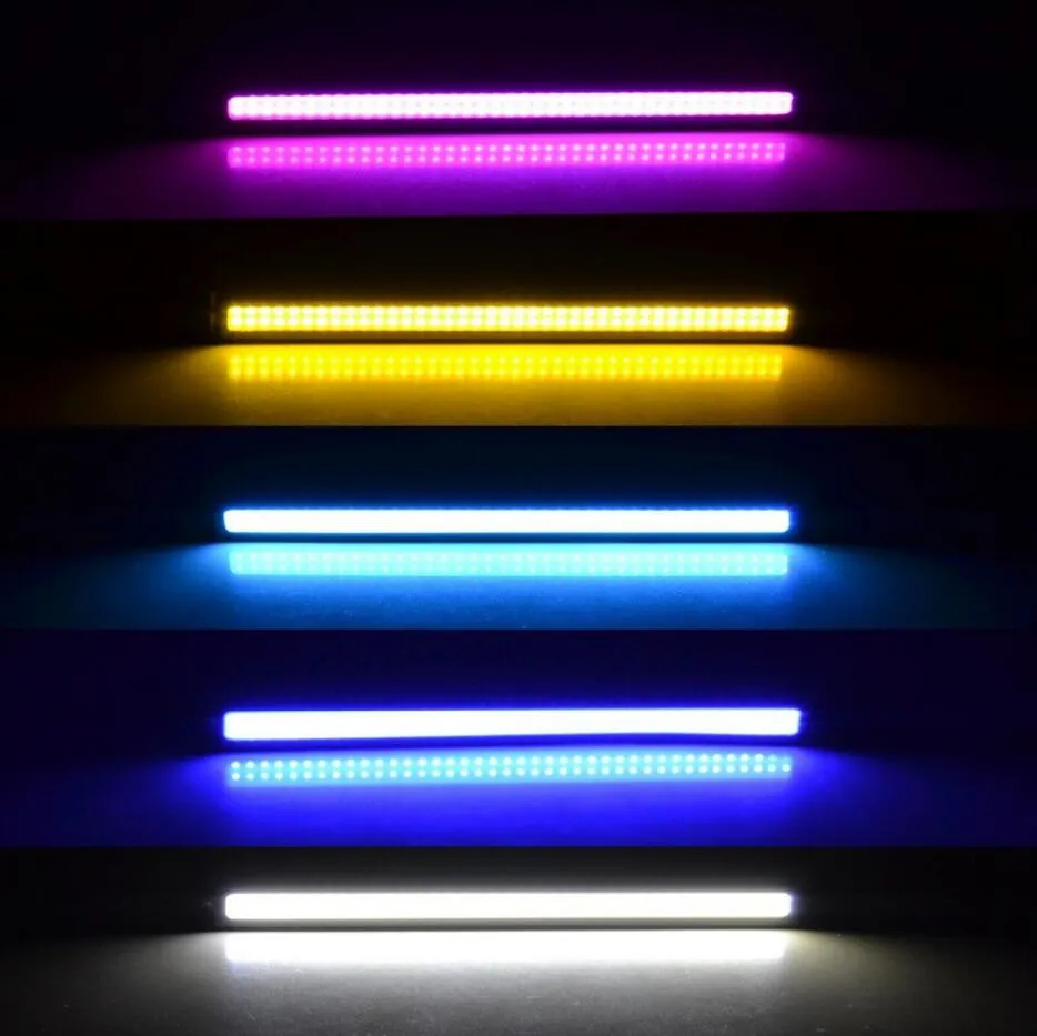 1 sztuk 2016 Nowa aktualizacja Ultra Bright Led Light Daytime Lights DC 12V 17Cm 100% Wodoodporna samochodowa samochodowa DRL COB Driving Lampa przeciwmgielna