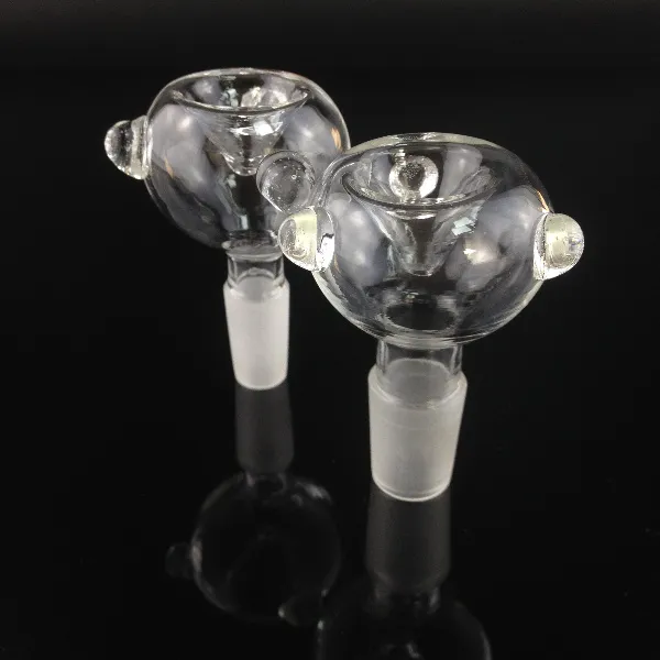 Factory wholesale Clear smoking bowl 14mm 18mm male joint glass for water pipe bong bubbler