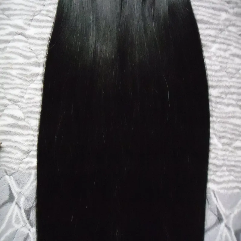 인간의 머리카락의 테이프 자연 색 인간의 머리카락 번들 200g 피부 위사 머리카락 확장 테이프 접착제