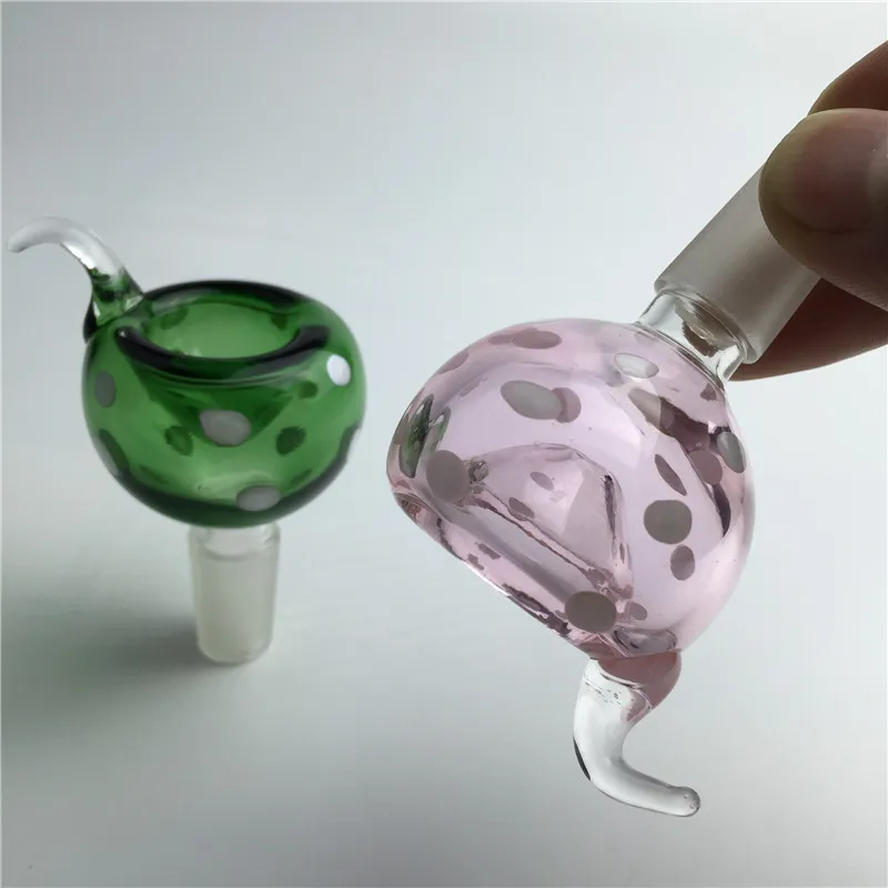 Nuova ciotola di vetro bong 14mm 18mm tubi di acqua di vetro piattaforme petrolifere bong di vetro rosa verde blu nero colorato spesso tubo di vetro pyrex