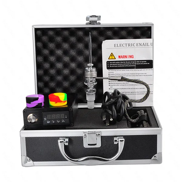 Dab Nail E Dabbing Electric Nail Dab Quartz Nail Pid Digital Box för Quartz Banger Dab Rig med spole Hetaer1754270