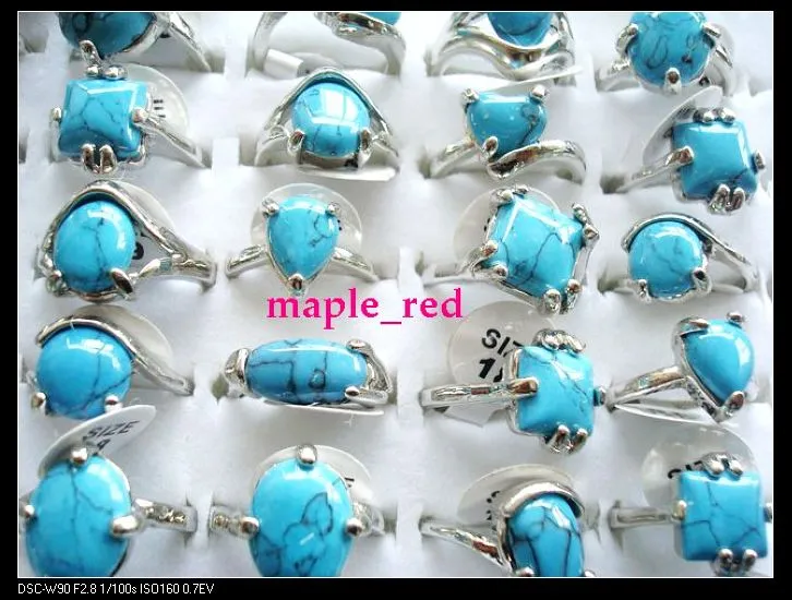 Blue stone on sale rings turquoise