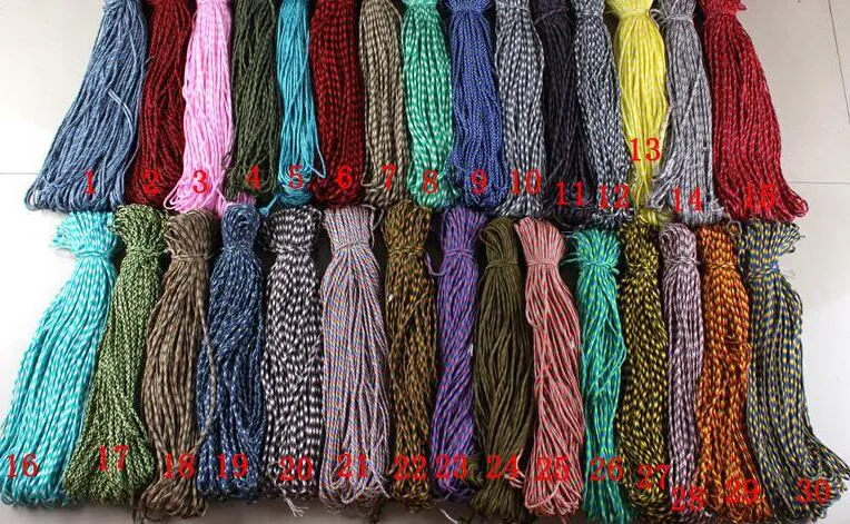 Moda Hot Paracord 550 Paracord Parachute Cord Lineard Mil Spec Typ III 7 Strand Mix Colors