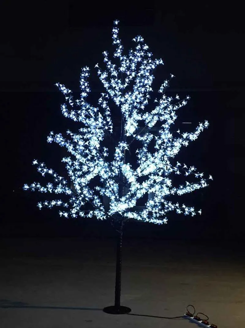 LED Julljus Cherry Blossom Tree LED-lampor 1,5m / 5ft Höjd Inomhus eller Utomhus Användning Gratis Frakt Drop Shipping Rainproof