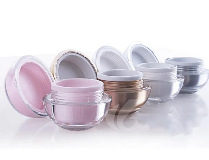 5g Round Cream Bottle Plastic Cosmetic Ball Packing Container Trial Case Cream Box grossist