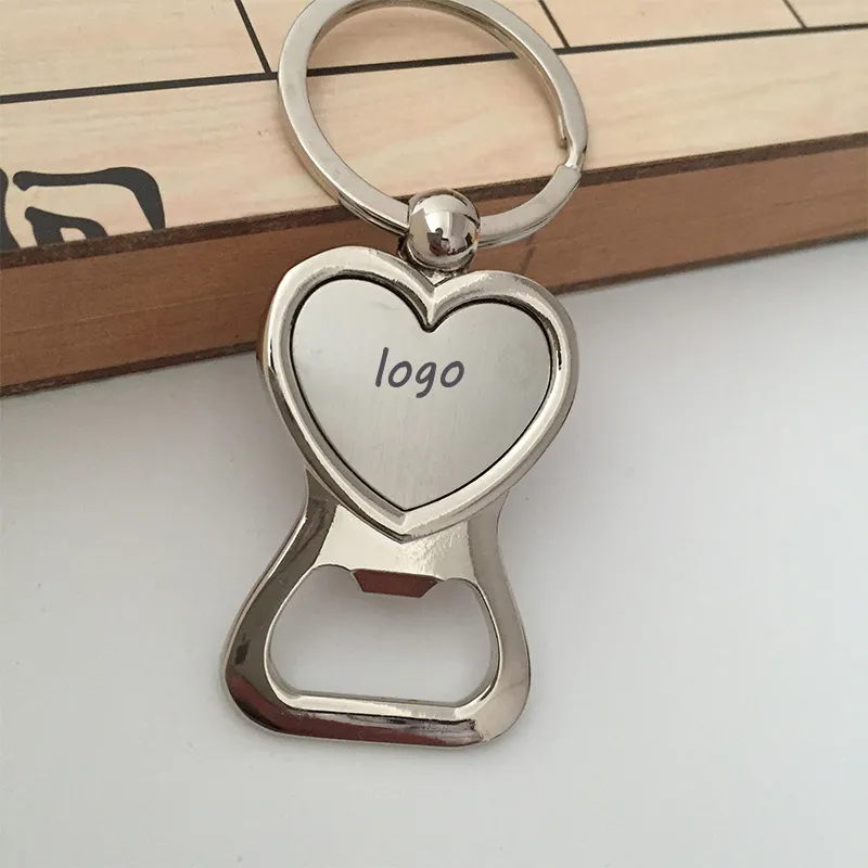 100Pcs Personalized Engraved Bottle Opener Key Rings Wedding Name And Date Favor 