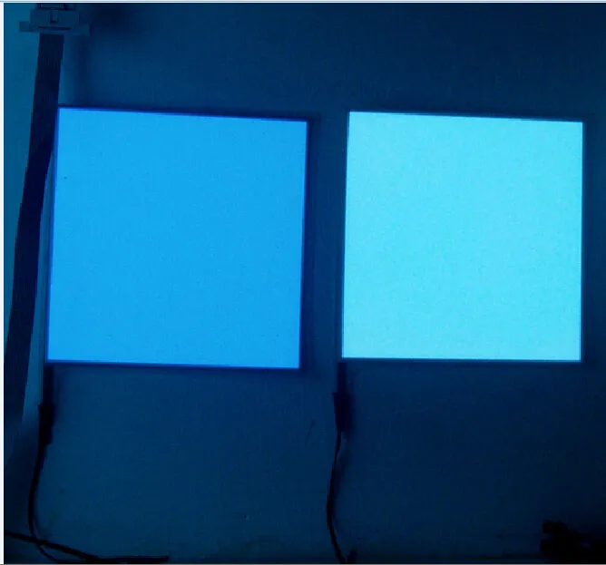 Gratis verzending El A4 blauw kleurenpaneel elektroluminescerend met 12V omvormer in hoogwaardig wit paneel