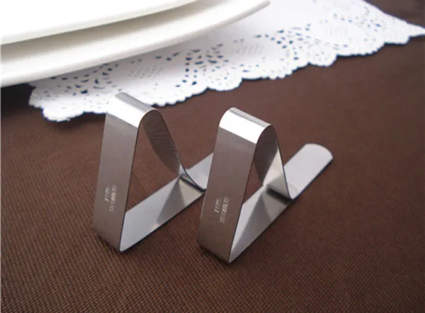 Stainless steel tablecloths clamps clips for large thick picnic table covers Christmas decoration wedding party event supplies accessories