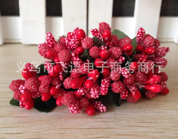 Mulberry party Artificial Flower Stamen wire stem/marriage leaves stamen wedding box decoration HJIA347