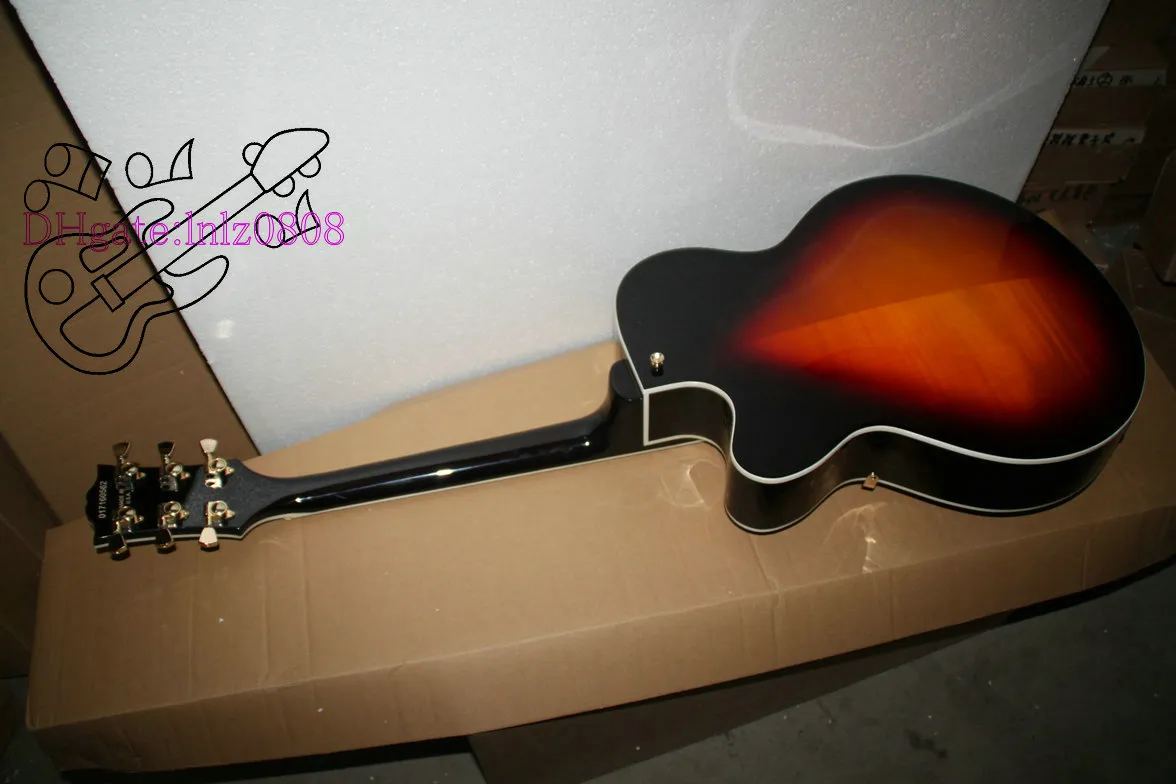 Custom Shop Sunburst Vintage Hollow Jazz Guitar One Pickup Guitares en gros de haute qualité HOT