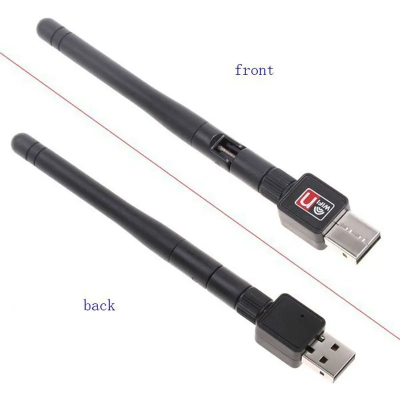 Externer USB-Dongle, kabelloser WLAN-Wi-Fi-WLAN-Adapter, 150 m, 150 Mbit/s, LAN-Netzwerkkarte, Router für PC, Laptop, 802.11b/g/n + 2 dB-Antenne, OM-CH9