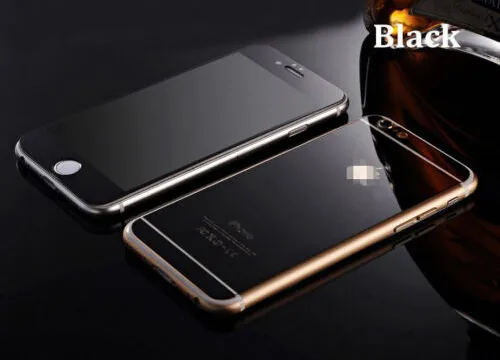 Frente de vidro temperado espelho + protetor de tela traseira para a apple iphone4 / 4s 5 / 5s se 6s mais
