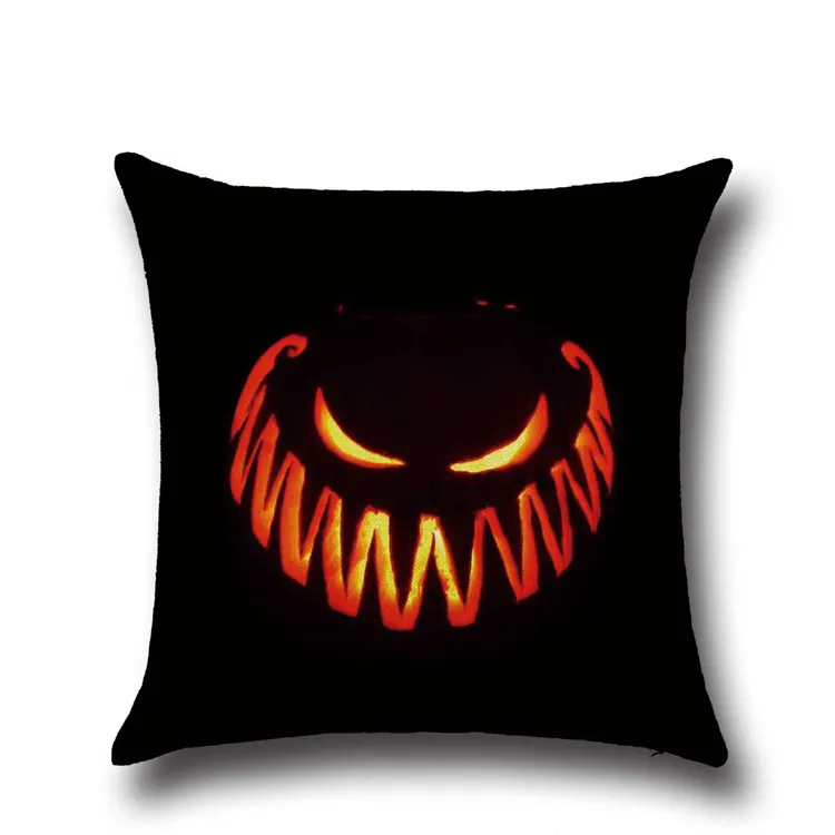 New Halloween Pumpkin Pillow Cases Halloween Party Pumpkin Lantern Style Cushion Cover Home Decorative Pillow Case Gift YLCM 10