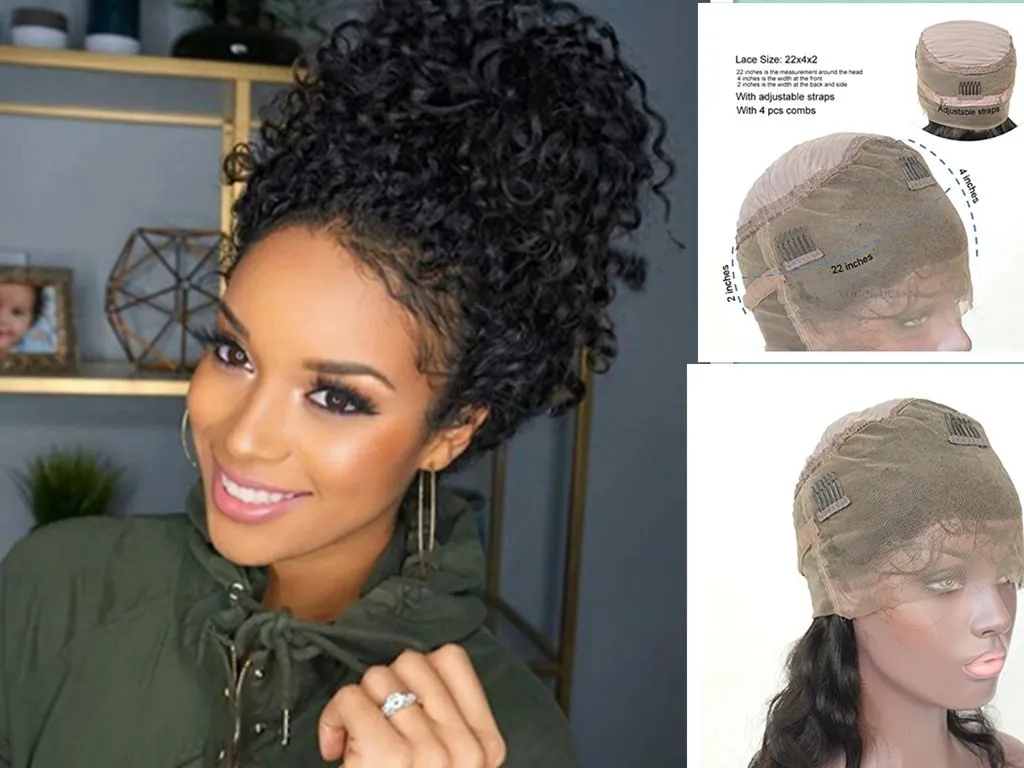 Pre plucked 360 Lace wig deep curly Human Hair Wigs-Glueless 130% Density Brazilian Virgin Remy laces frontal Wigs with Baby Hairs diva1