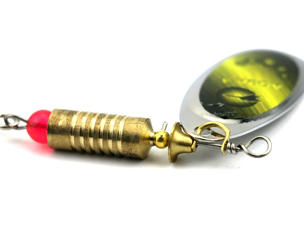 wholesale 7cm 8.8g spinner bait fishing lure spoons Freshwater Shallow Water Bass Walleye Crappie Minnow hard baits
