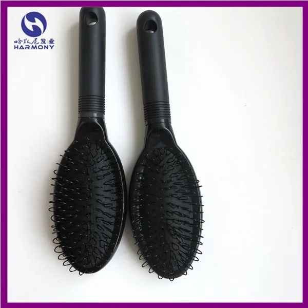 Extensions de cheveux peigne brosses pour Extensions de cheveux humains perruques boucle brosses dans pinceaux de maquillage outils couleur noir rose