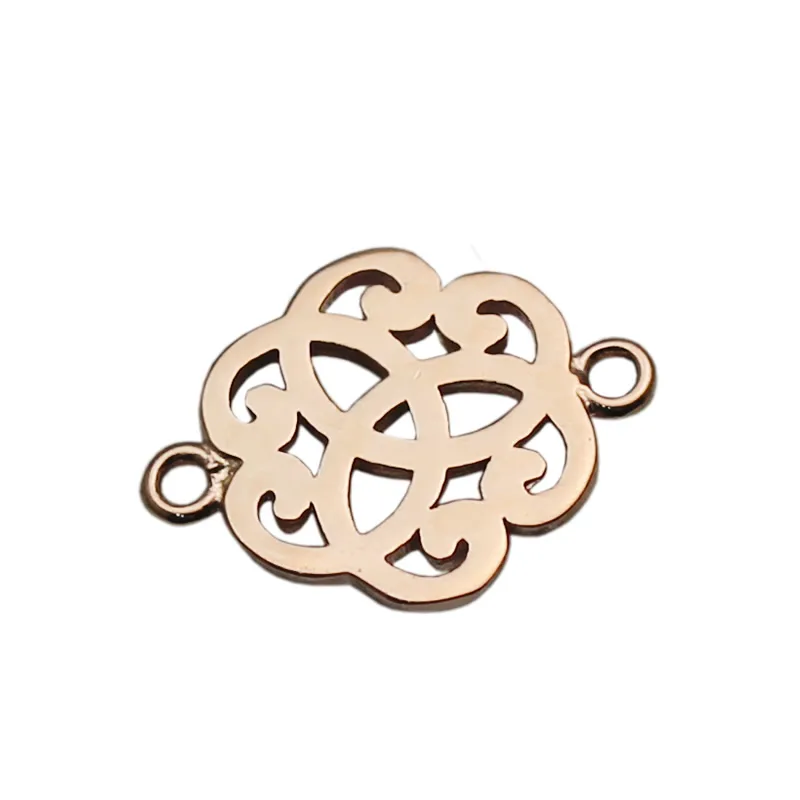 Beadsnice Sterling Silver Filigree Connector Pendant Link Jewelry Findings Cloud Shape Filigree Component for Necklace Making ID 34874