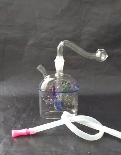 Frete grátis por atacado ----- 2016 NewMini-cor de peixe de vidro Hookah / tubo de vidro / vidro bong, filtro de água do cachimbo de água, acessórios de presente vidro po