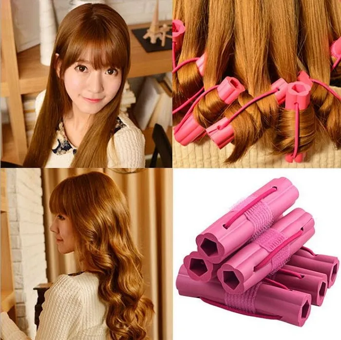 hair curler Roll roller Soft Sponge Hair Care Styling stick Roller DIY tools harmless health safe flower for women lady girl8982398