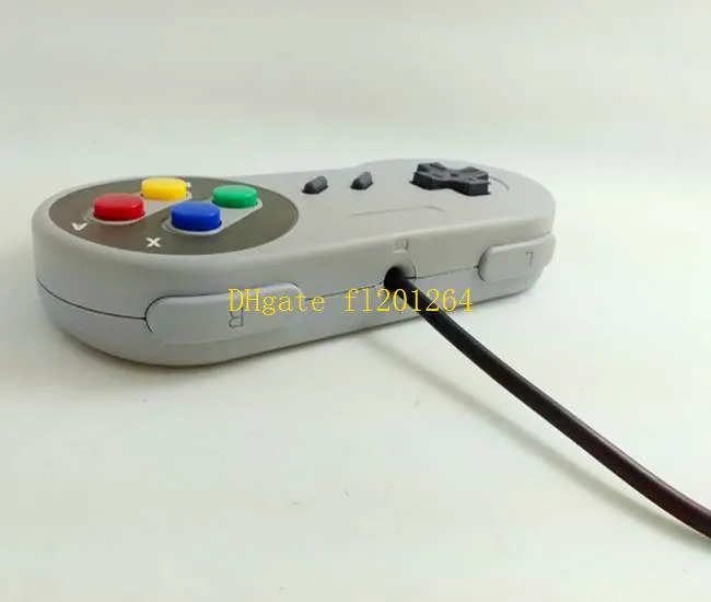 30 stks / partij Snelle Verzending Groothandel Uitstekende Super SF SNES Windows Controller USB Gamepad Joypad USB Joypad