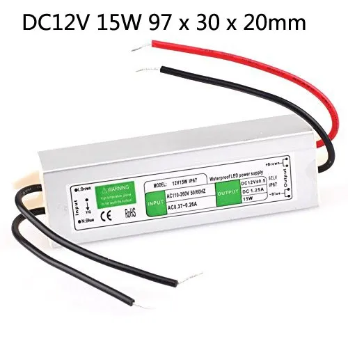 / DC 12v 10w 15W 20W 30W 36W 50W 60W 80W 100w 150w 200ww Ded Outdoor Water Control Driver Switch Power Supply Supply Ip67