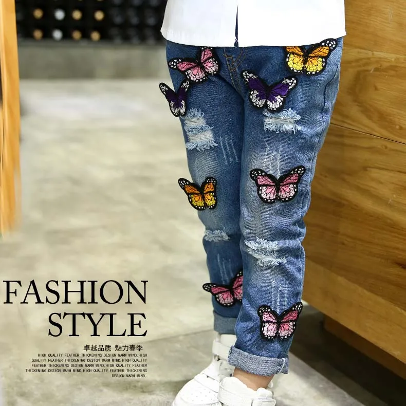 Ripped Korean Denim Jeans For Girls Spring Taper Trousers With