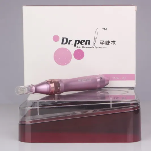 Newest Rechargeable Dermapen Micro Needle Therapy Derma Pen Electric Derma Stamp with Needle Cartridges Derma Rolling System