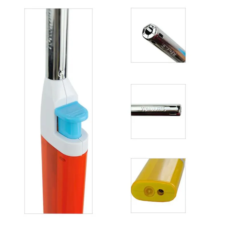 Hot vente Mini torche de gaz gonflable allume-cigare 5 couleurs avec boîte d'affichage offrent également usb arc léger coupe-vent