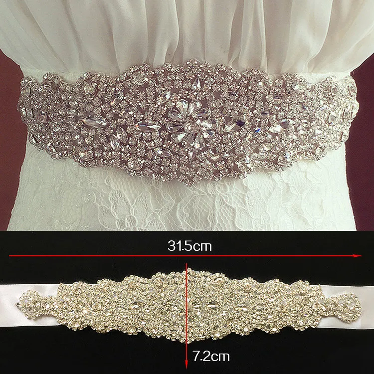 Modèles d'explosion robe de mariée accessoires de mariage / ceinture de mariée / commerce de diamants de luxe cousus à la main en Europe et en Amérique