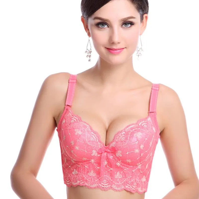 Atacado Sexy Women Push Up Acolchoado Super Underwire Bra Band