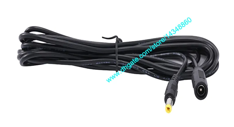 100 pièces câble d'extension d'alimentation cc prise cc femelle à mâle adaptateur de câble 1M 3M 5M 3FT 10FT 164FT rallonge Connecto4635745