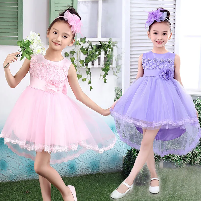 3 cor de flores meninas vestidos para casamentos baby party frocks sexy crianças imagens dress crianças vestidos de baile vestidos de noite 2016