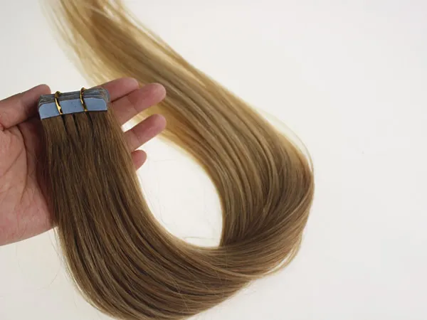 Hot Sale 16Inch to 24Inch Ombre Remy Tape in Skin Human Hair Extensions,Remy Tape Hair Extensions,/bag 30g,40g,50g,60g,70g/Bag 1Bag