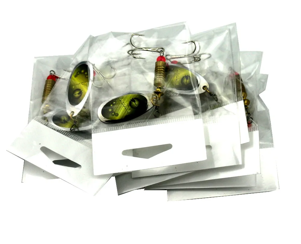 10 шт. Новая металлическая ложка Spinnerbait Fishing Lures с тройными крючками Рыбалка Wobblers Sequints приманки 7cm88g278f9518043