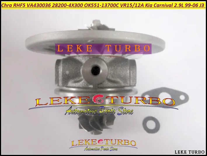 Turbo Cartridge CHRA RHF5 VA430036 28200-4X300 OK551-13700C VR15 VR12A Turbocharger For KIA Carnival I 2.9L 1999-06 J3 TCI (3)