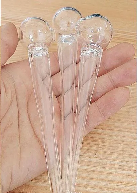 Os mais recentes queimadores de óleo de vidro de 14 cm em forma de cone lidosos tubos de água de vidro de vidro de vidro tubos de água de bongues de vidro para fumar