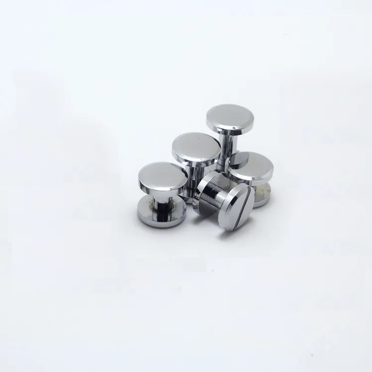 10mm Chicago Chrome plated wallet bag screw brass belt nail Rivet diy handmade fastener garmnet hardware leather part