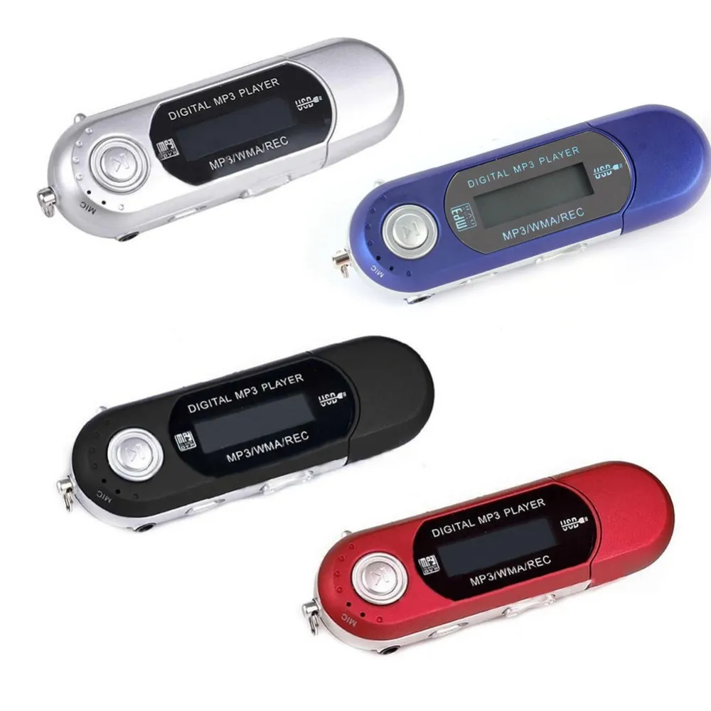 Big Zarva USB 2.0 MP3-muziekspeler met FM-radio-ondersteuning TF-kaart Max naar 32 GB Gebruik batterij 8 soorten EQ USB Flash MP3 U schijf R-988