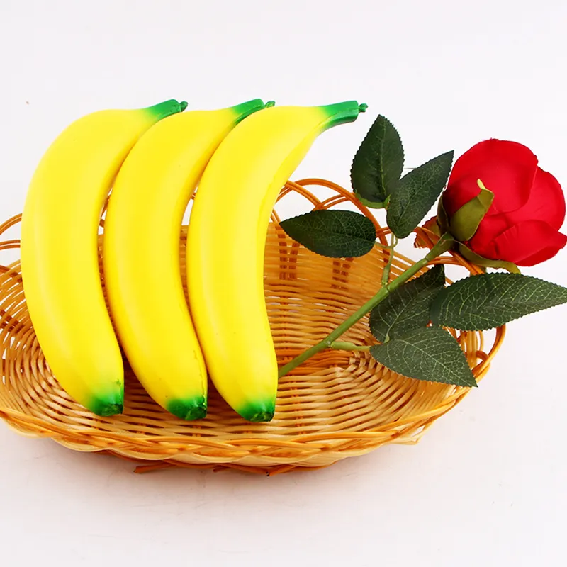 Großhandel Squishy Banana 18*4CM Charm Langsam steigende weiche Tiersammlung Dekor Katzenkopf Verpackungszubehör