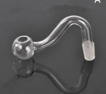 Transparante S Glazen Pot ---- Olie Rig Glass Bongs Water Pipe Dikke Pyrex Mini Hoofdkoppeling Vloeibare SCI Water Pijp, Kleur Willekeurige Levering